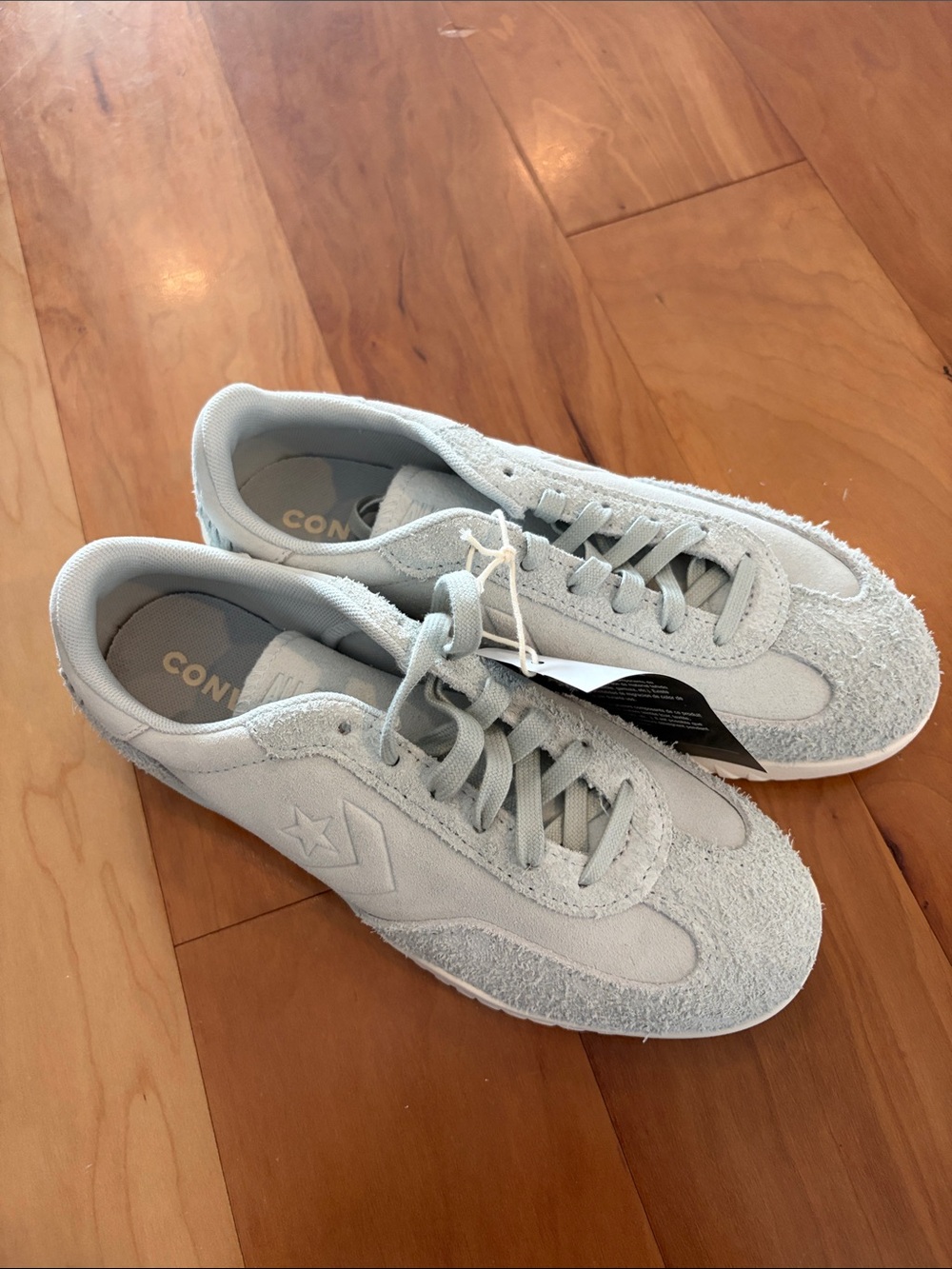 Converse Women’s Low-Top Suede Sneakers in Light Gray